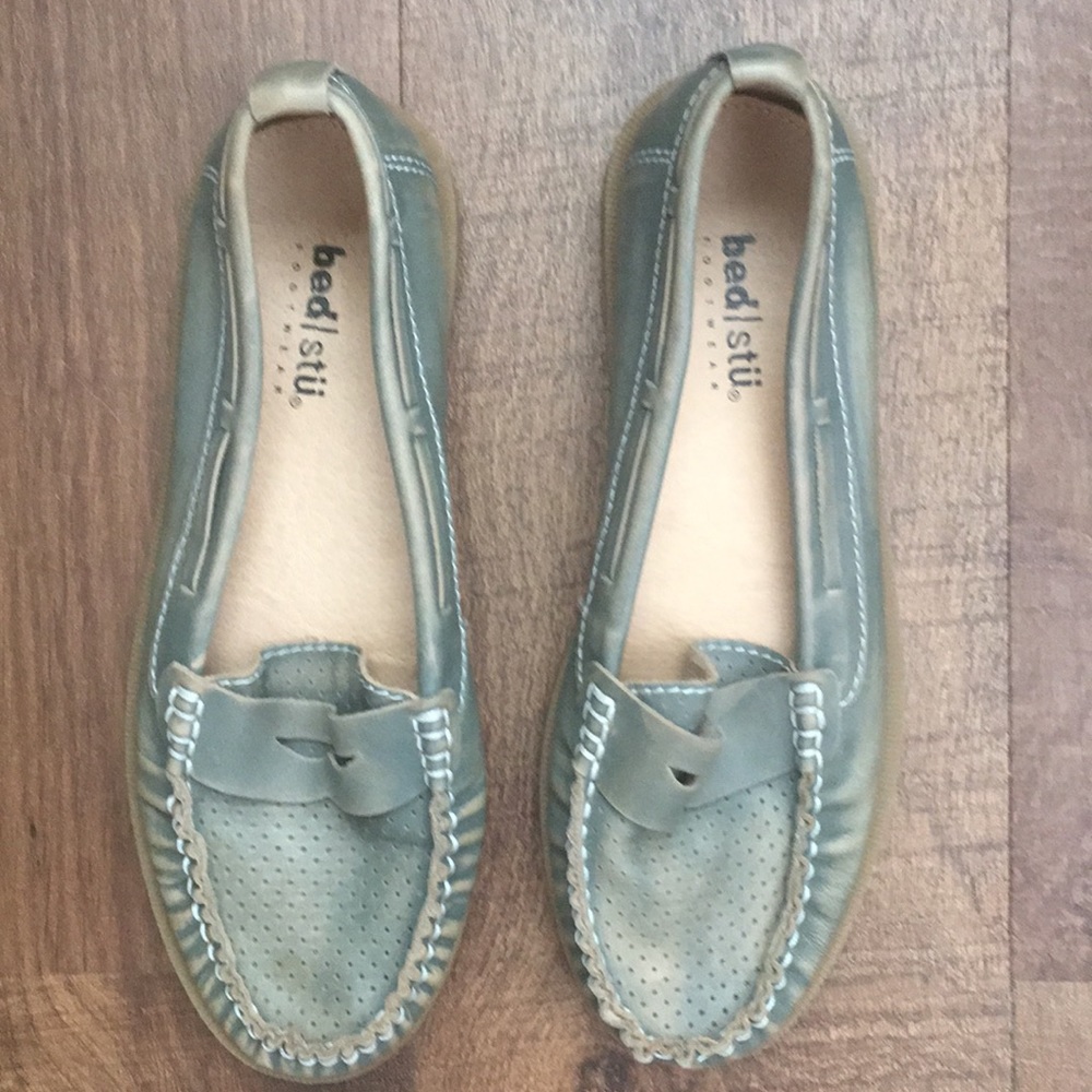 Bed Stu distressed penny loafers.